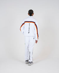 pierre cardin multi line easy long pants｜WHITE