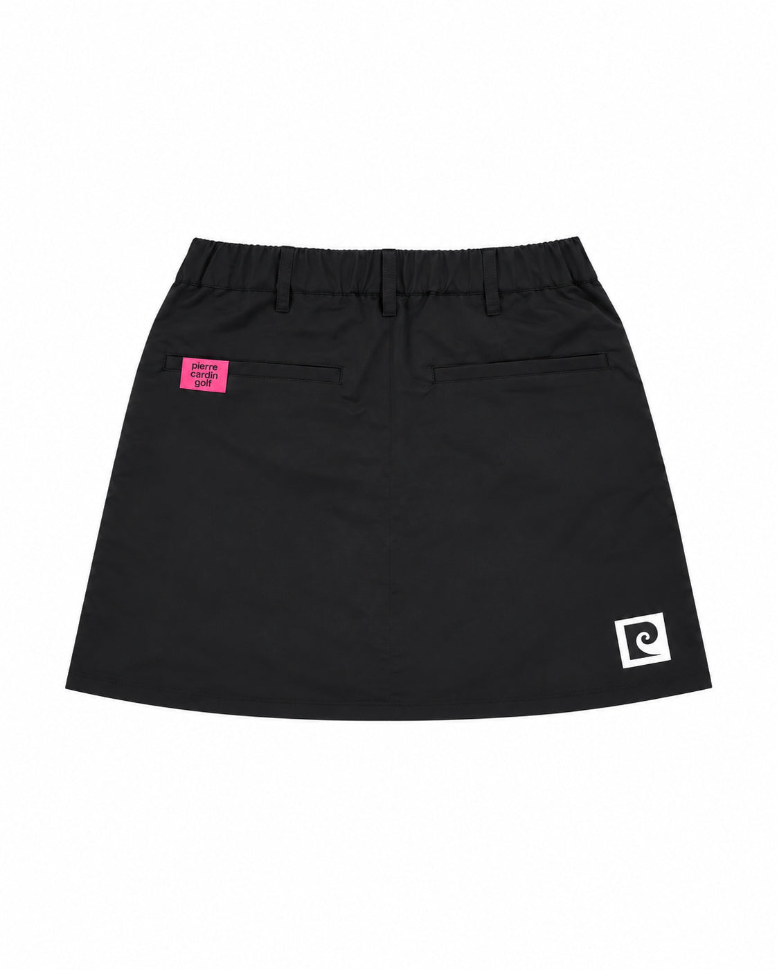 pierre cardin multi line skirt｜BLACK