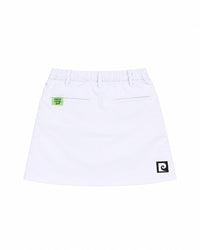 pierre cardin multi line skirt｜WHITE