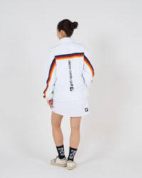 pierre cardin multi line skirt｜WHITE