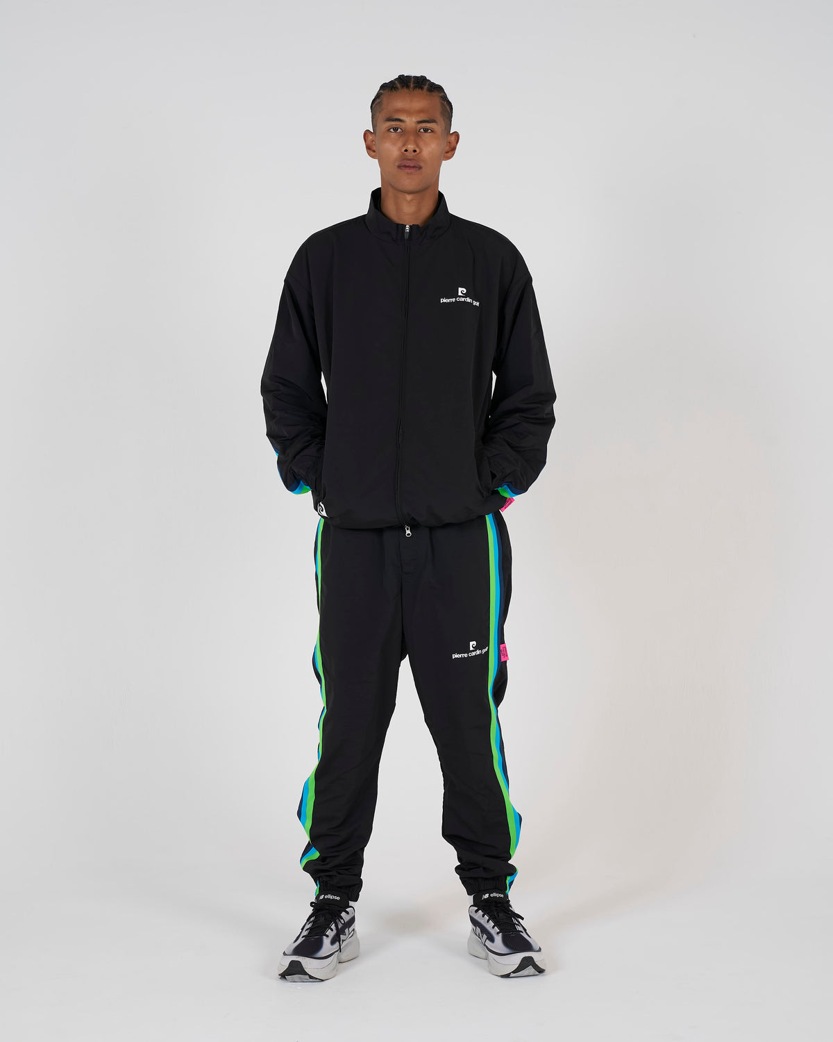 pierre cardin multi line zipup blouson｜BLACK