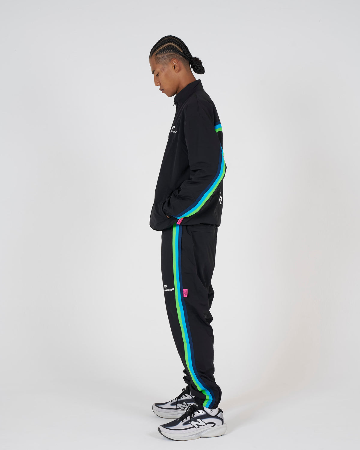 pierre cardin multi line zipup blouson｜BLACK
