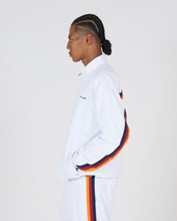 pierre cardin multi line zipup blouson｜WHITE