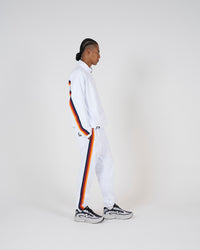 pierre cardin multi line zipup blouson｜WHITE