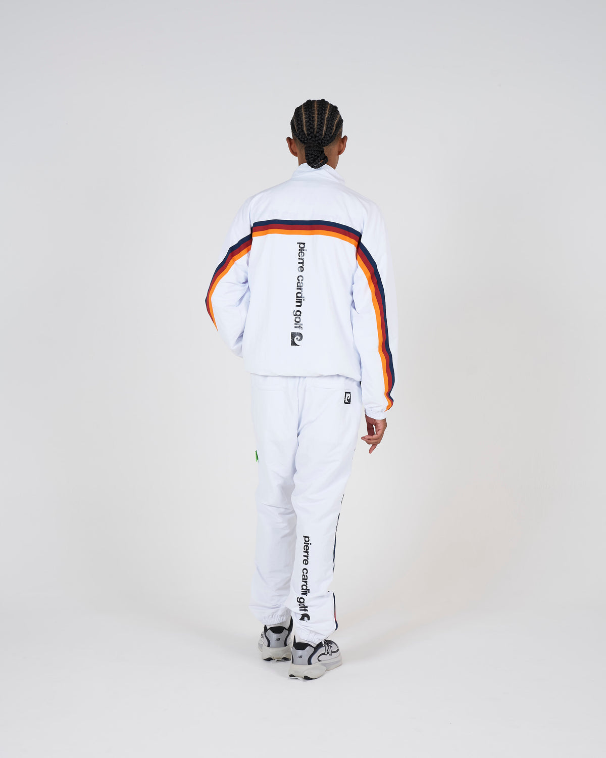 pierre cardin multi line zipup blouson｜WHITE