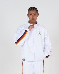 pierre cardin multi line zipup blouson｜WHITE