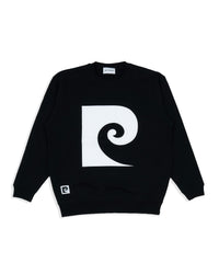 P logo sweat |BLACK
